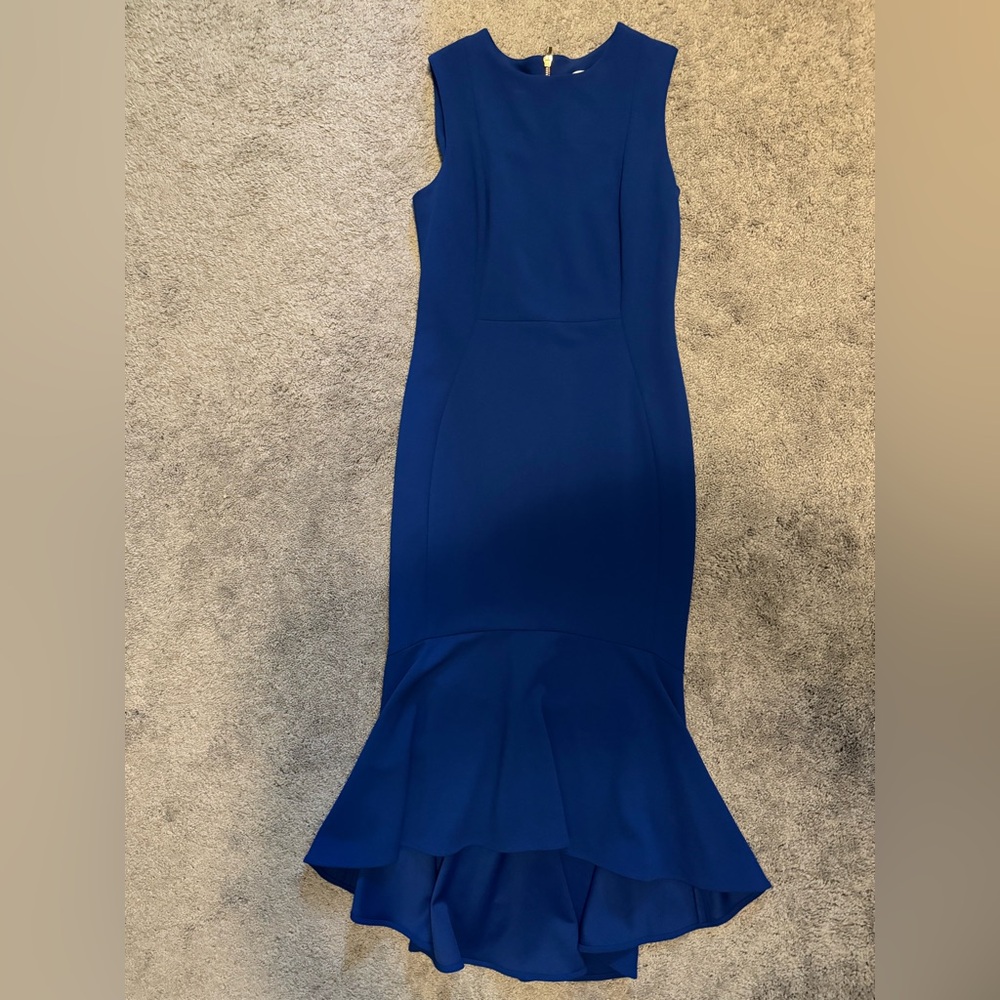 Calvin Klein Royal Blue High Low Dress